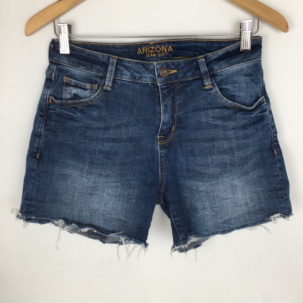Arizona Jean Co Denim Cutoff Jean Shorts Mid Rise 4” Inseam Women’s Size Small